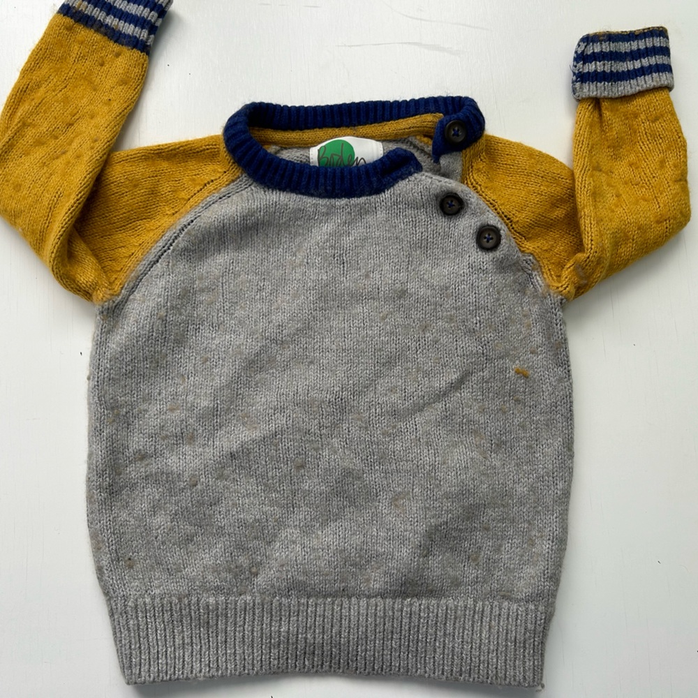 Boys/girls Boden cotton and wool sweater 2 years